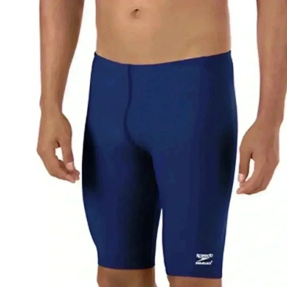 Speedo NWT in box Endurance Poly Jammer Competitive Swim Trunks Suit Navy size38